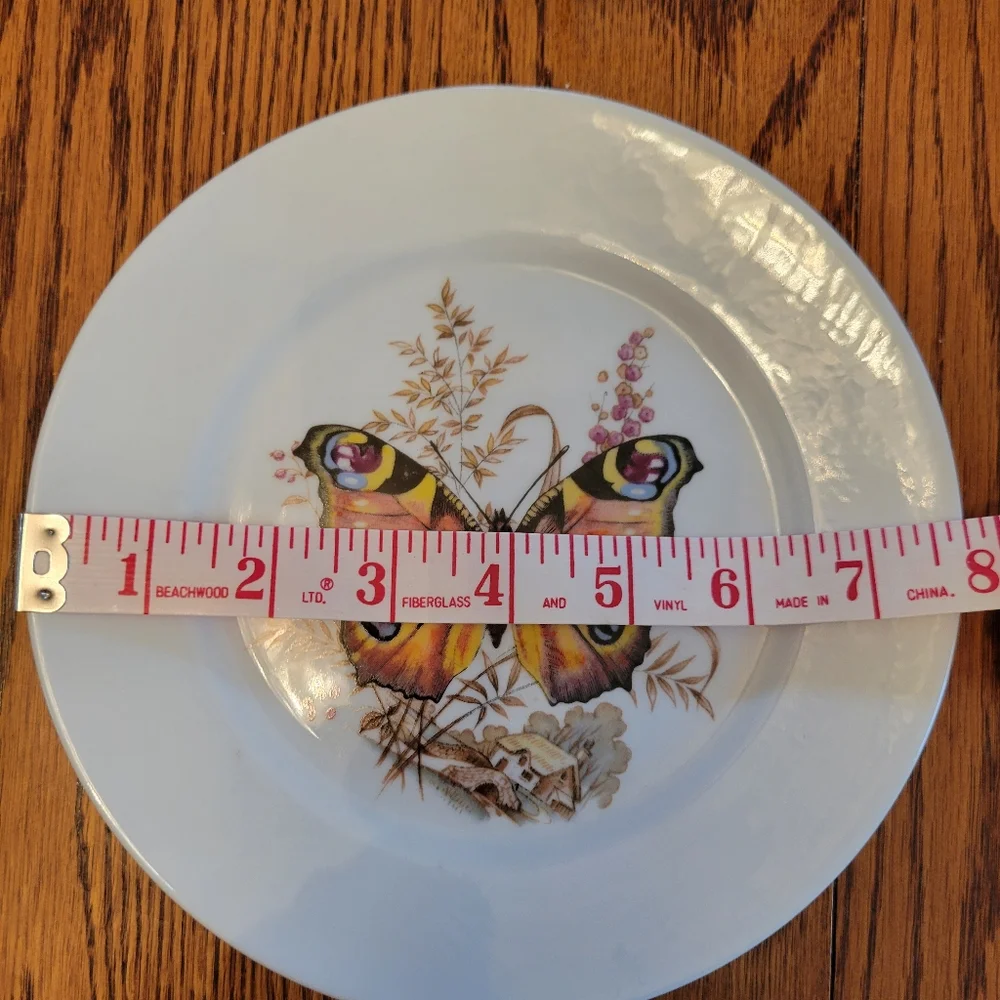 Kuba Bavaria Germany Butterfly Plate Porcelain ~ Pretty! ~ EUC ~ Nature Cottage